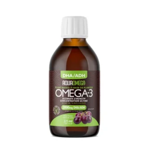 High DHA Plant-Based Omega-3 Grape 225ml AquaOmega