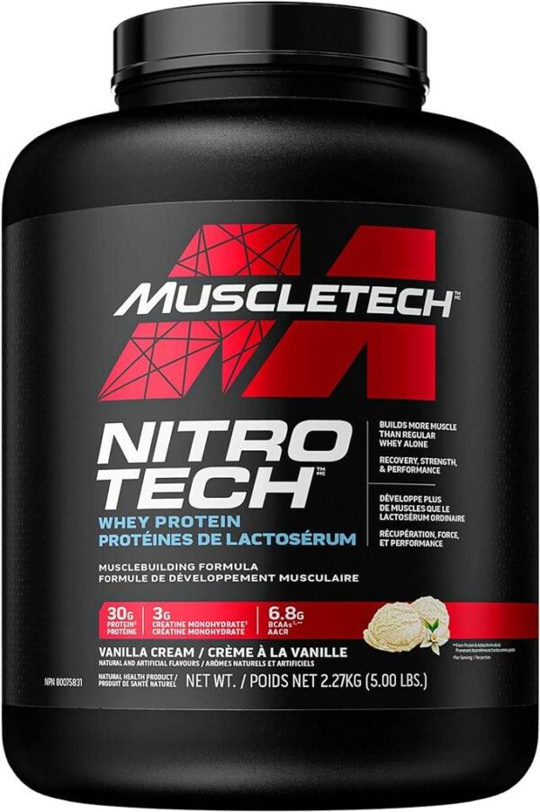 Nitro-Tech Whey Protein Vanilla Cream 2.27 kg MuscleTech