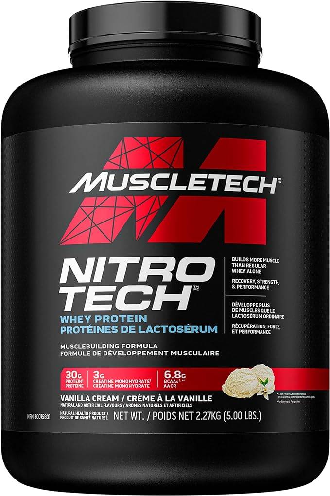 Nitro-Tech Whey Protein Vanilla Cream 2.27 kg MuscleTech