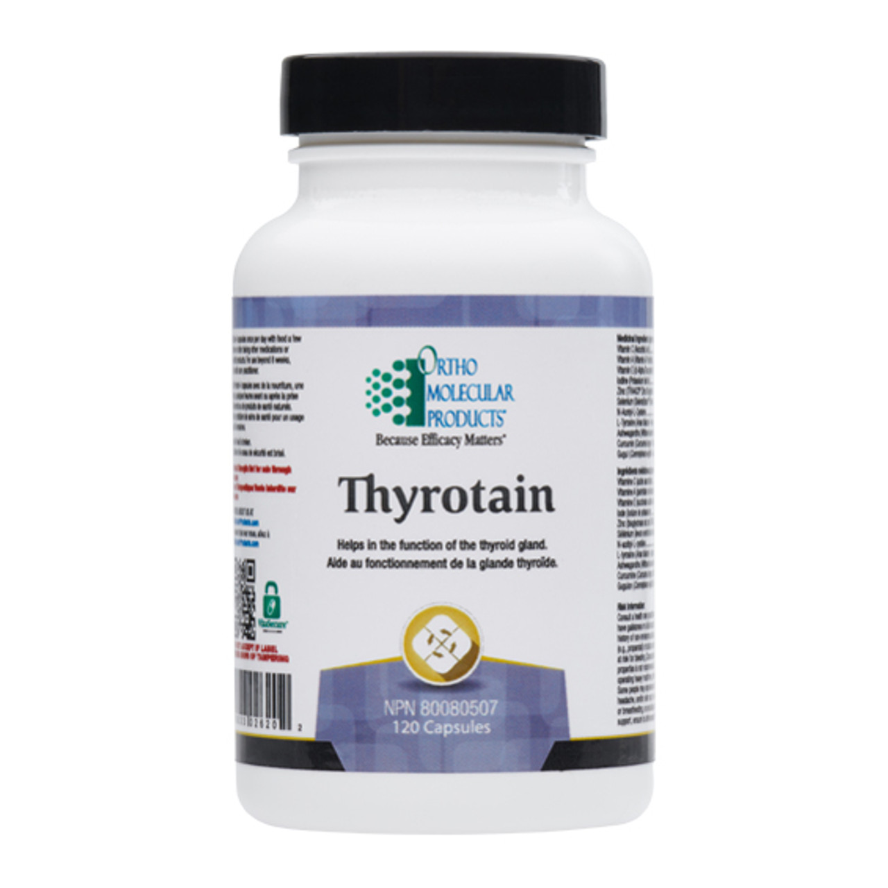 Thyrotain 120 Capsules Ortho Molecular Products