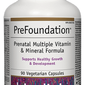 PreFoundation Prenatal Multi Vitamin and Mineral 90 Caps Bioclinic Naturals